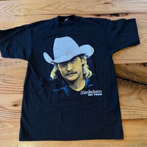 Screen Stars Black Alan Jackson Tour Tee